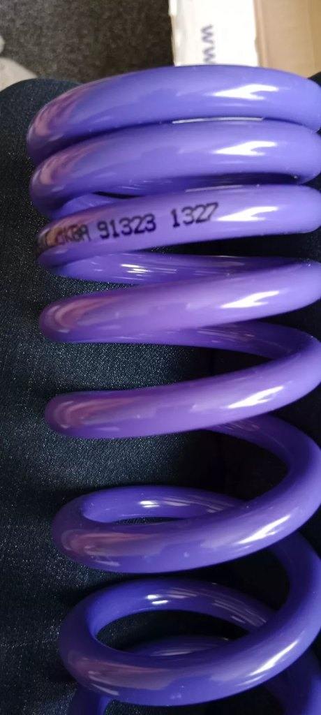 HyperPro Lowering Spring SP-MO-1327 for Yamaha R1 KBA 91323 1327 purple