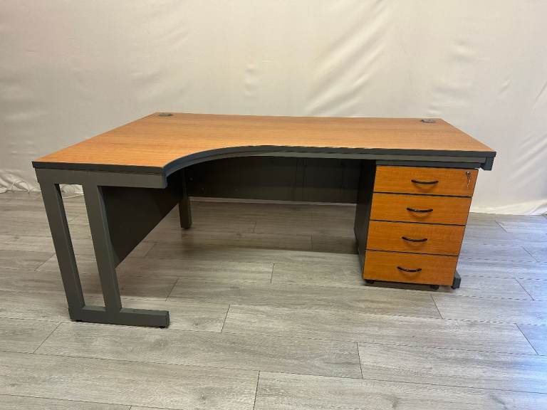 5x Office Desk with matching pedestal - Delivery Available