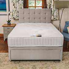 DIVAN SMALL DOUBLE BED WITH ORTHOPAEDIC MATTRESS - FREE DELIVERY (INBOX NOW)