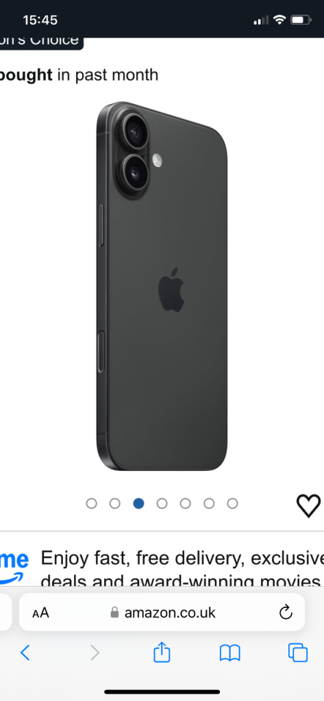 image for iPhone 16 Plus Black - Brand new still sealed in packaging