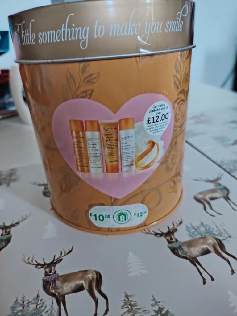 Sanctuary spa tin brand new 