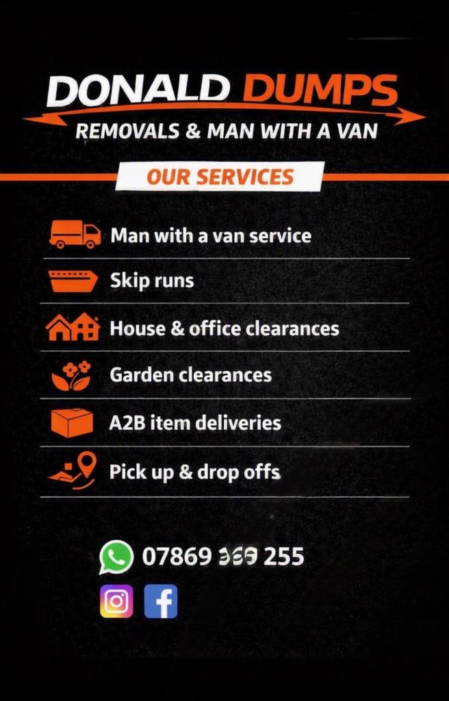Donald dumps removals and man with a van 