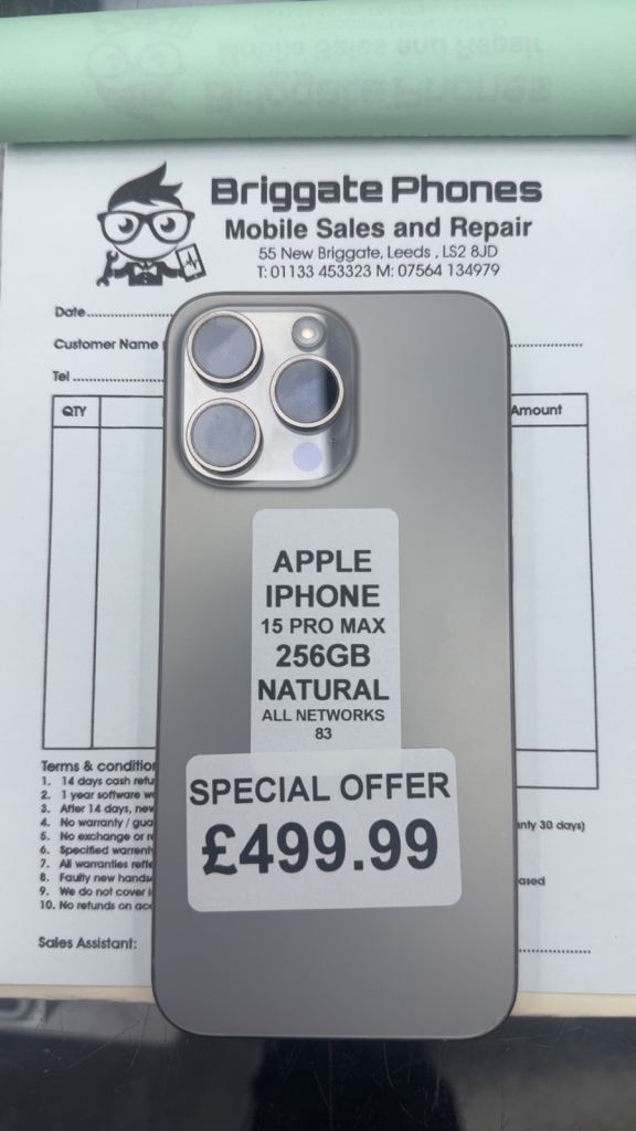 APPLE IPHONE 15 PRO MAX 256GB UNLOCKED ALL NETWORKS 