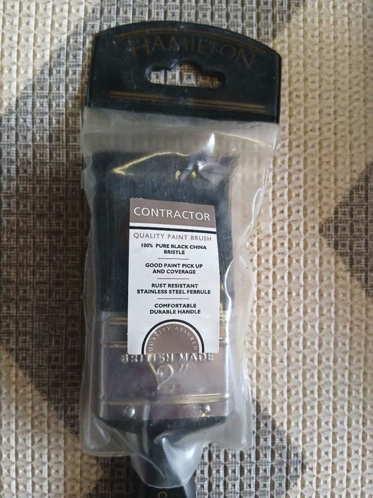 New Hamilton Contractor Paint Brush – 2 inch, Pure Black China Bristle