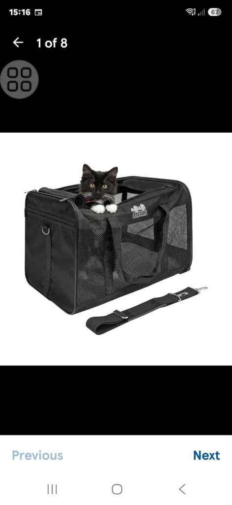 cat or small dog carrier