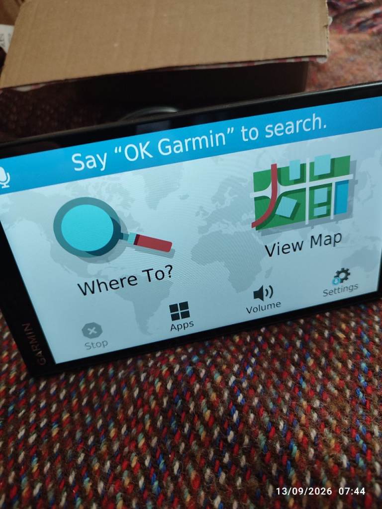 Garmin sat nav caravan motorhome model