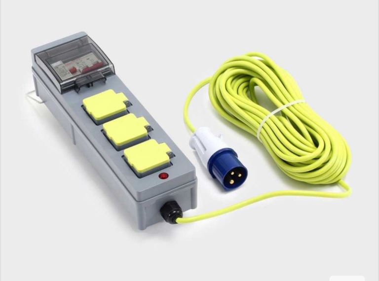 3 way mains kit power supply for camping