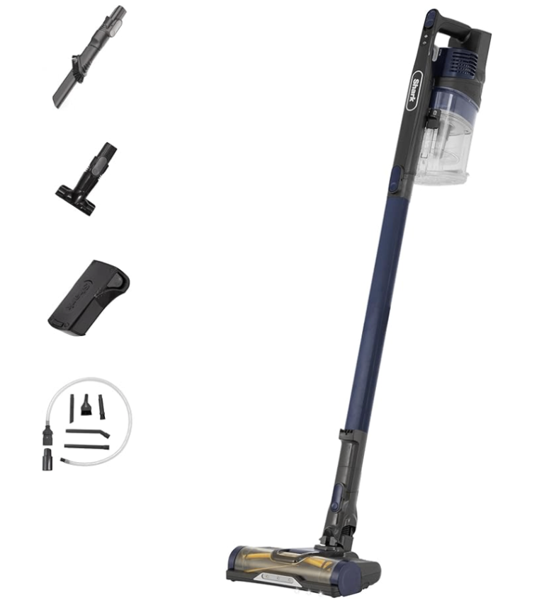 image for Shark Cordless Stick Vacuum Cleaner [IZ103UKGB]Anti Hair Wrap, Single Battery, Dark Blue