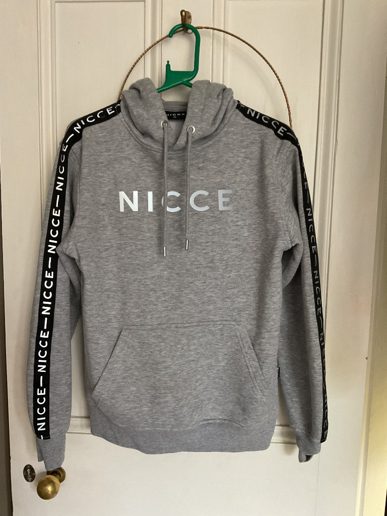 Men NICCE Grey hoodie XS youth teenager & Tshirt 