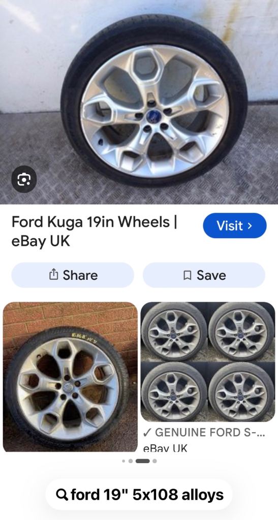 Alloys Ford 5x108 with tyres BARGAIN 