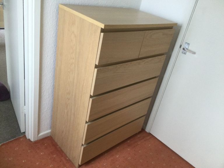 IKEA “MALM” CHEST OF DRAWERS