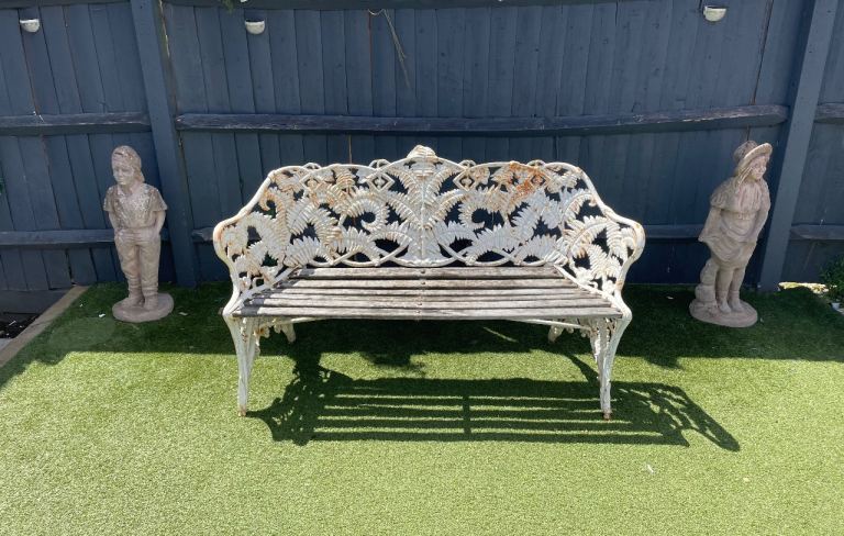 Coalbrookdale Cast Iron 3 Seater Bench