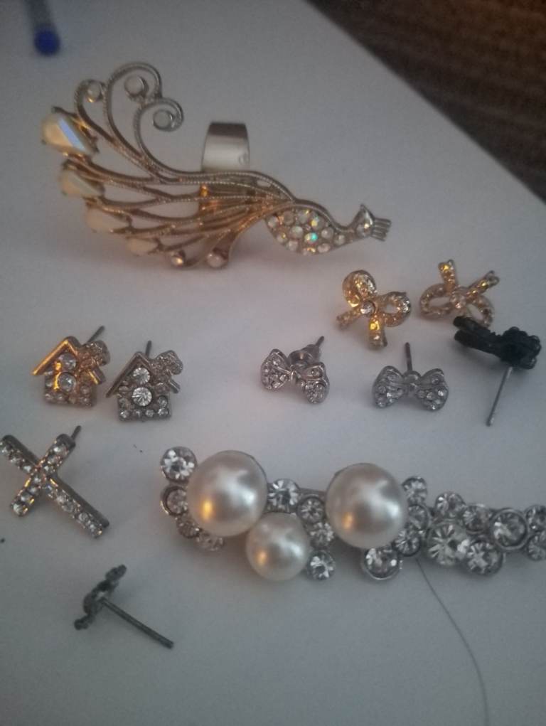 Selection of Women's Jewellery - Earrings, Bracelets, Watches