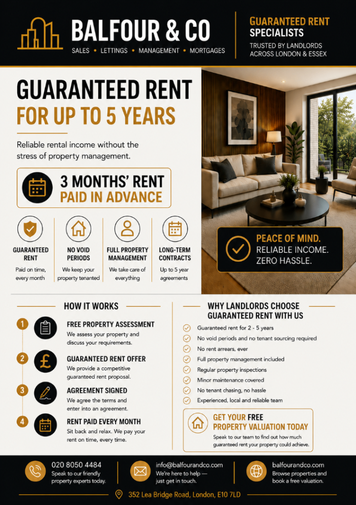 Guaranteed Rent Available – No Void Periods, No Hassle. LANDLORDS WANTED