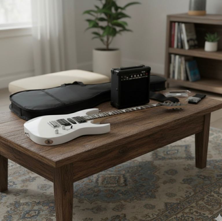 170 Electric Guitar Full Size HSH White with 20W Amp Beginner Starter Kit