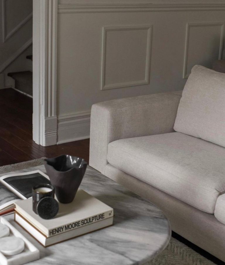 Noa Home 3 Seater Cream Sofa
