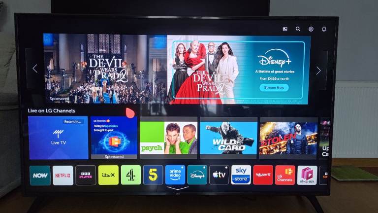 LG 75 inch 4K UHD HDR smart TV