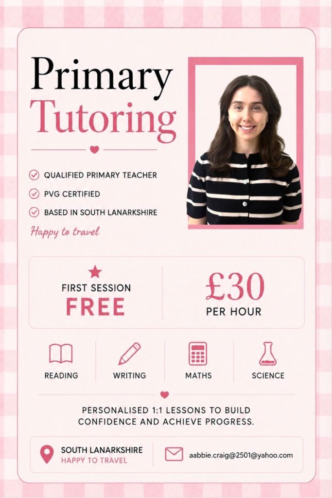 Qualified Primary Teacher | 1:1 Primary Tuition | First Session FREE