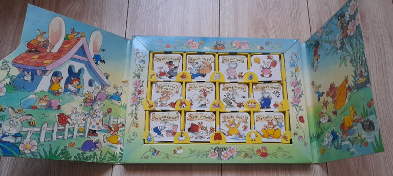 Set of 12 tiny children's story board books: BUNNIES EASTER PARADE 