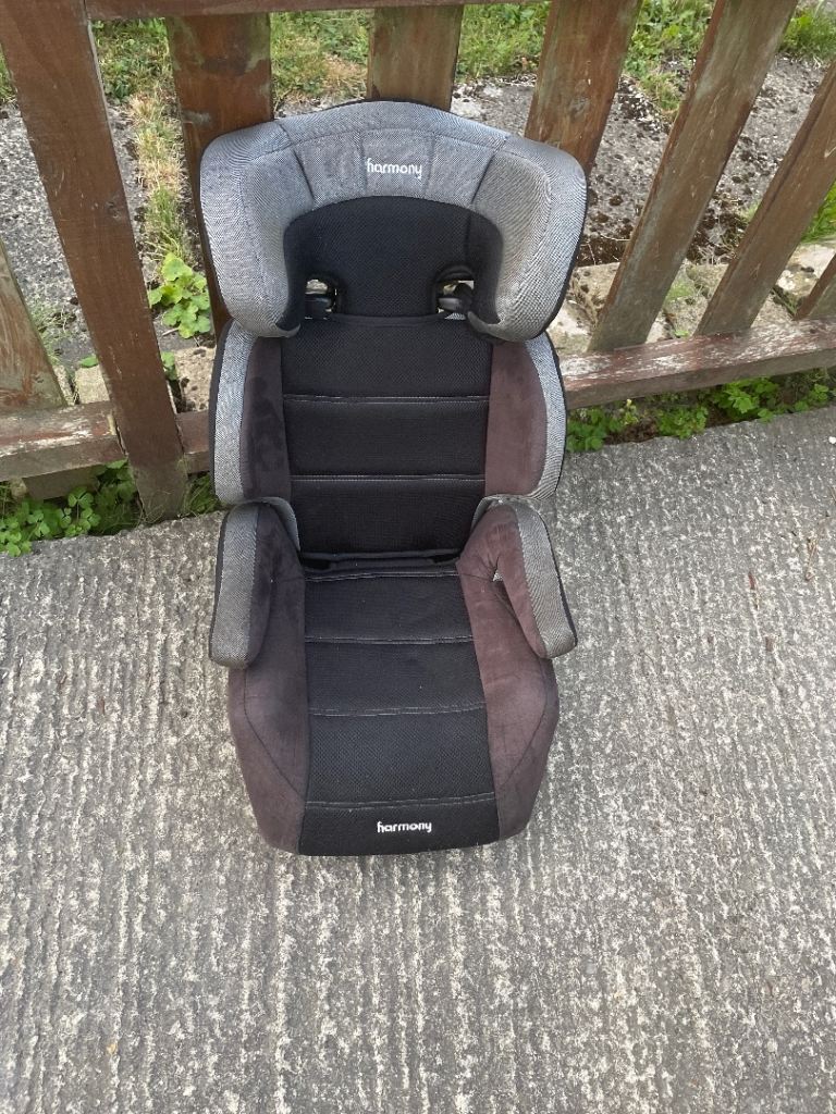 Harmony Grey & Black Child Car Seat - Good Condition