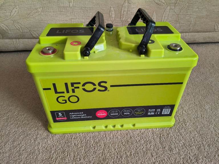 Lifos Leisure battery and CTEK D250SE