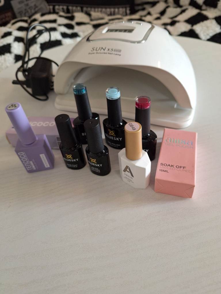 image for Gel nail kit withsun x5 nail lamp