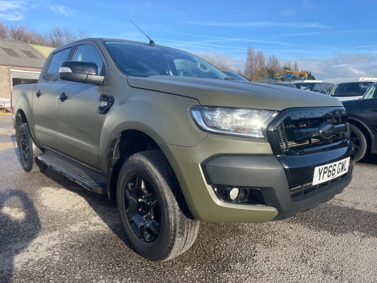 2016 FORD RANGER LIMITED 2.2 TDCI 4WD PICK UP - MATT GREEN - NO VAT - PX/FINANCE