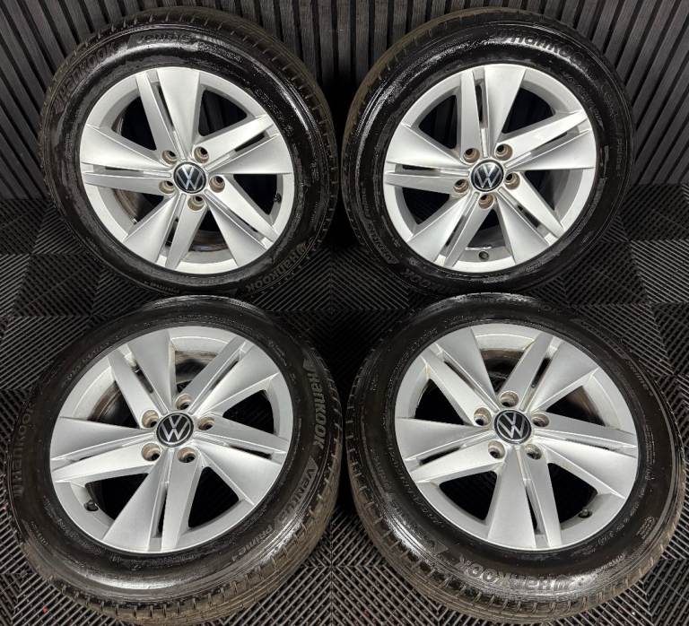 16'' GENUINE VW GOLF MK8 NORFOLK MK7 MK6 ALLOY WHEELS TYRES ALLOYS CADDY