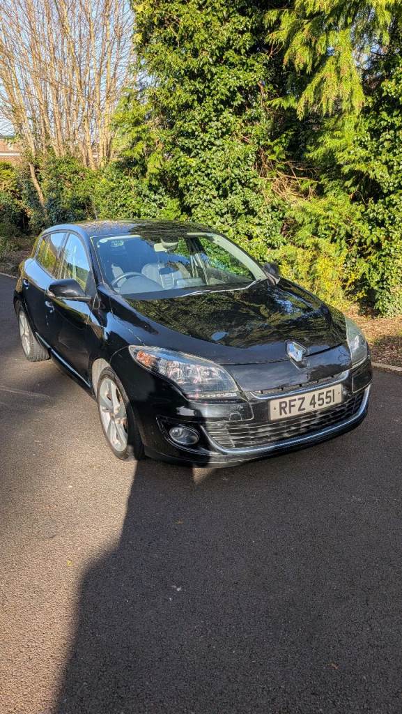 2014 Renault Megane 1.5 dCi ENERGY Dynamique, Black, 79,888 miles, diesel, MOT Jan 2027, £20 tax
