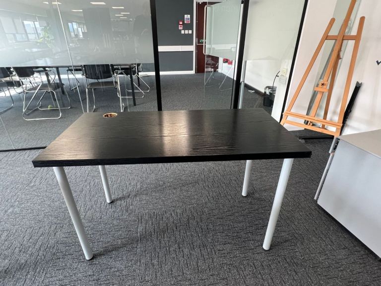 FREE Office desk. Black Vinyl wrapped 