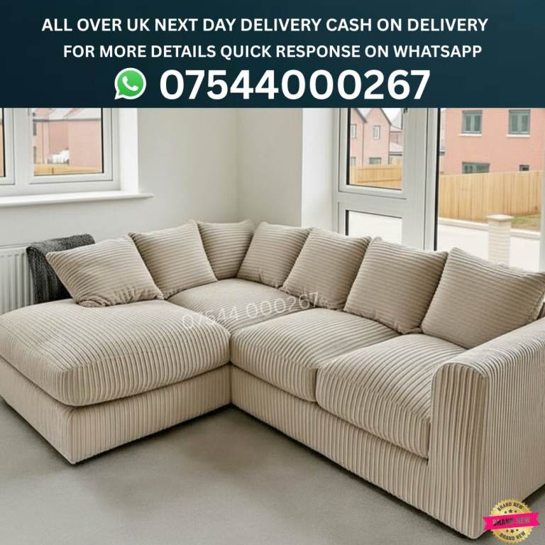 Comfort Fabric Sofa – New Condition | Delivery Can Be Arranged