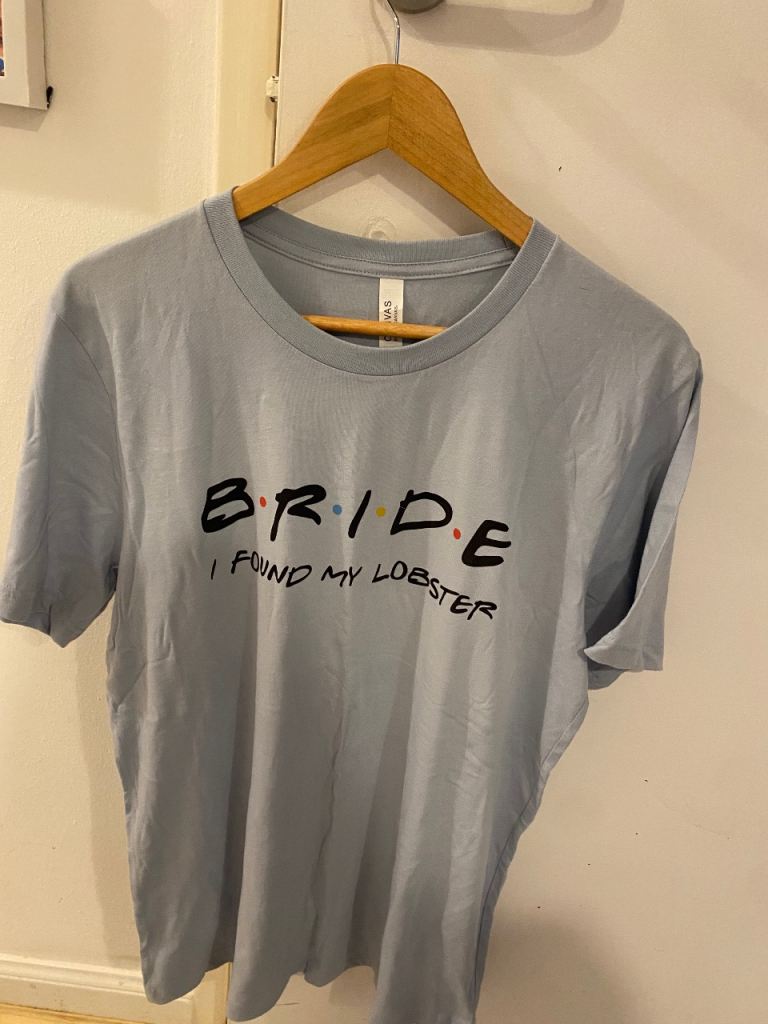 Baby Blue T-shirt for Bride