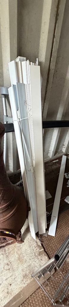 Wooden Window Blinds – White, Various Sizes, Good Condition