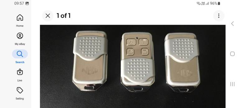 3x neco remote garage door controllers