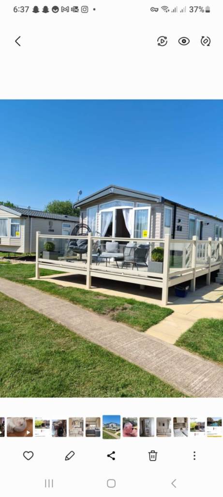 SWIFT BORDEAUX PLATINUM LUXURY DELUXE CARAVAN FOR SALE ON BUTLIN'S SKEGNESS 