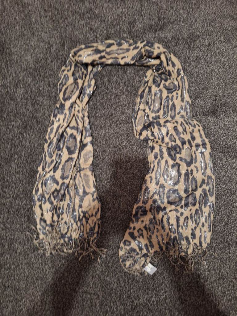 Leopard Print Scarf - River Island 