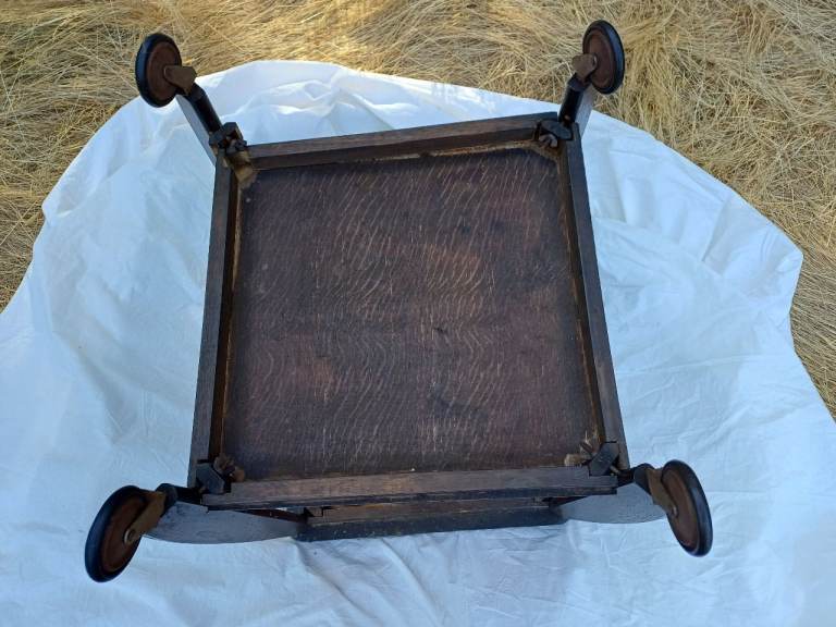 Coffee Table with shelf , 4 wheels ,  one side come away.