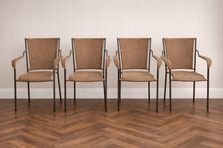 Farmhouse Style 4x Rattan Chairs - Offers delivery