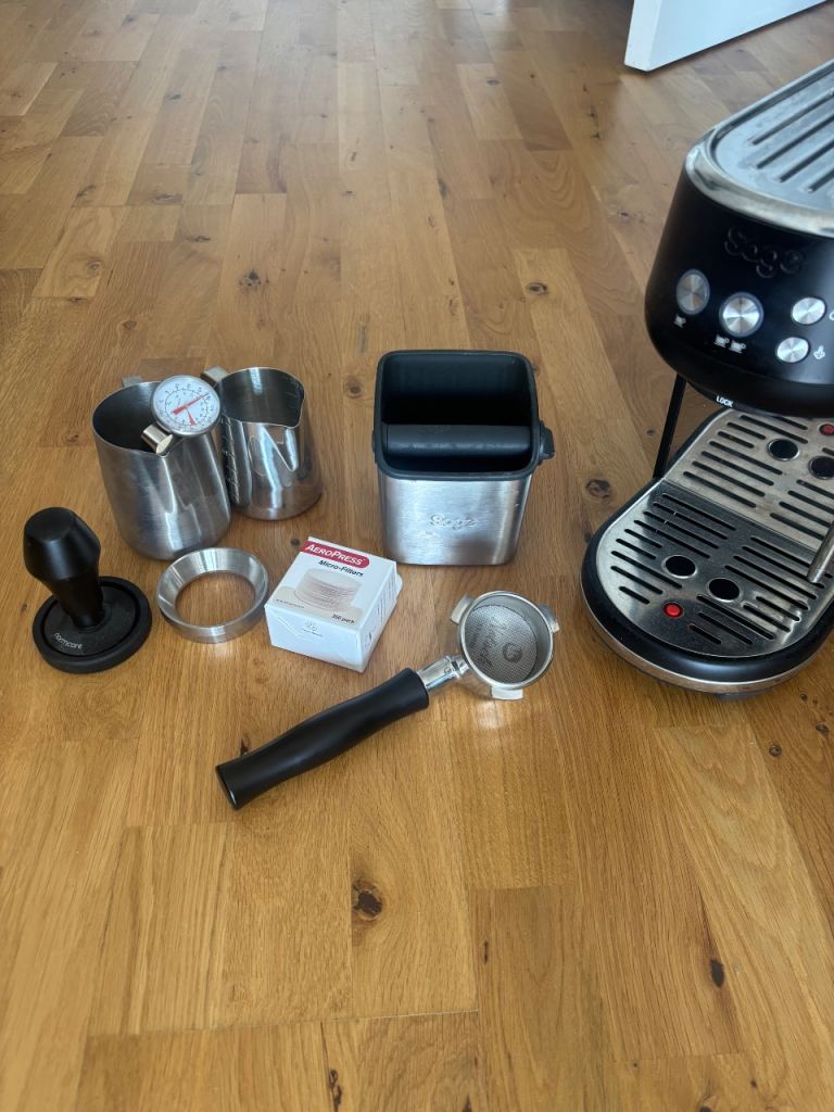 Sage Bambino Espresso Machine + accessories