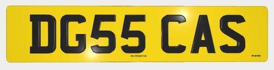 Number plate for Sale DG55CAS