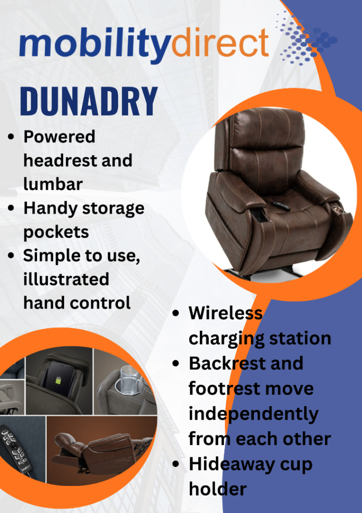 Rise and Recline armchairs, suite, cloth, leather, faux leather, dual motor, quad motor