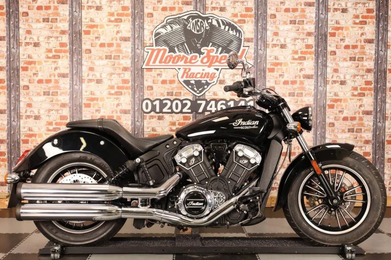 2023 INDIAN SCOUT - ONLY 11,797 MILES - 1 OWNER FROM NEW - BLACK METALLIC 