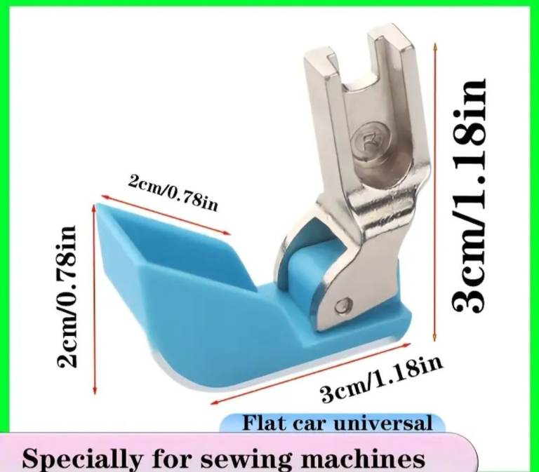 Sewing machine foot press for fleece fabrics and thick fabric 