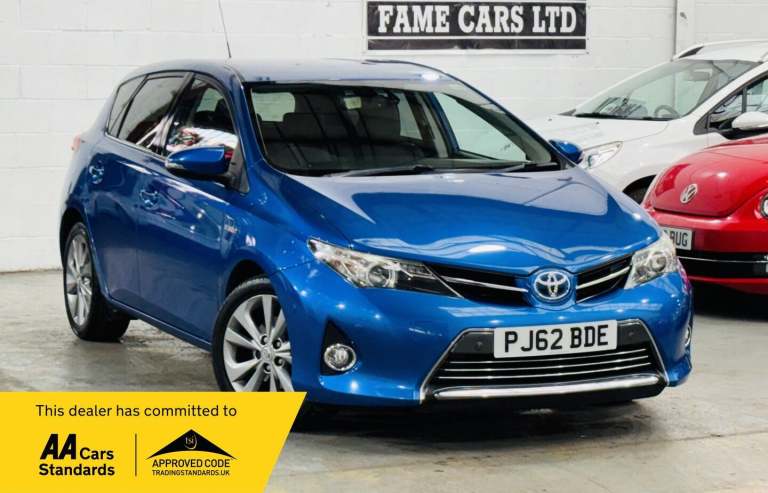 2012 Toyota Auris 1.8 VVTi Hybrid Excel 5dr CVT Auto HATCHBACK PETROL/ELECTRIC Automatic