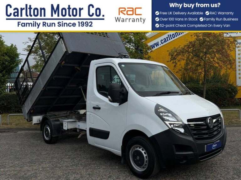 2021 Vauxhall Movano 2.3 CDTi 3500 BiTurbo C/Cab 2dr [ CAGED-TIPPER+T/LIFT ] RWD L2 H1 Euro 6 (1 ...