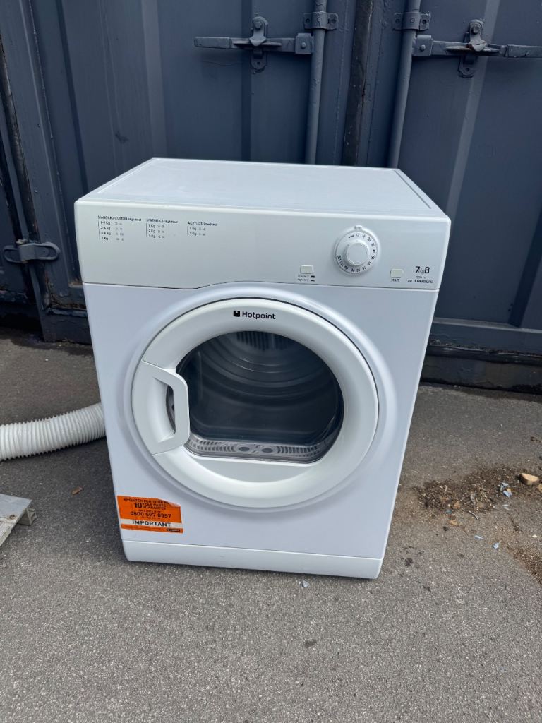 Hotpoint Tumble Dryer – White, Good Condition