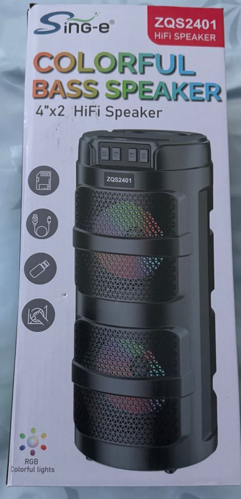Sing-e ZQS2401 Colorful Bass HiFi Speaker – New in Box