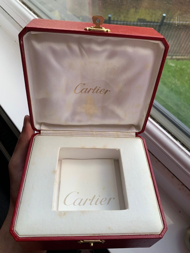 Cartier watch leather box