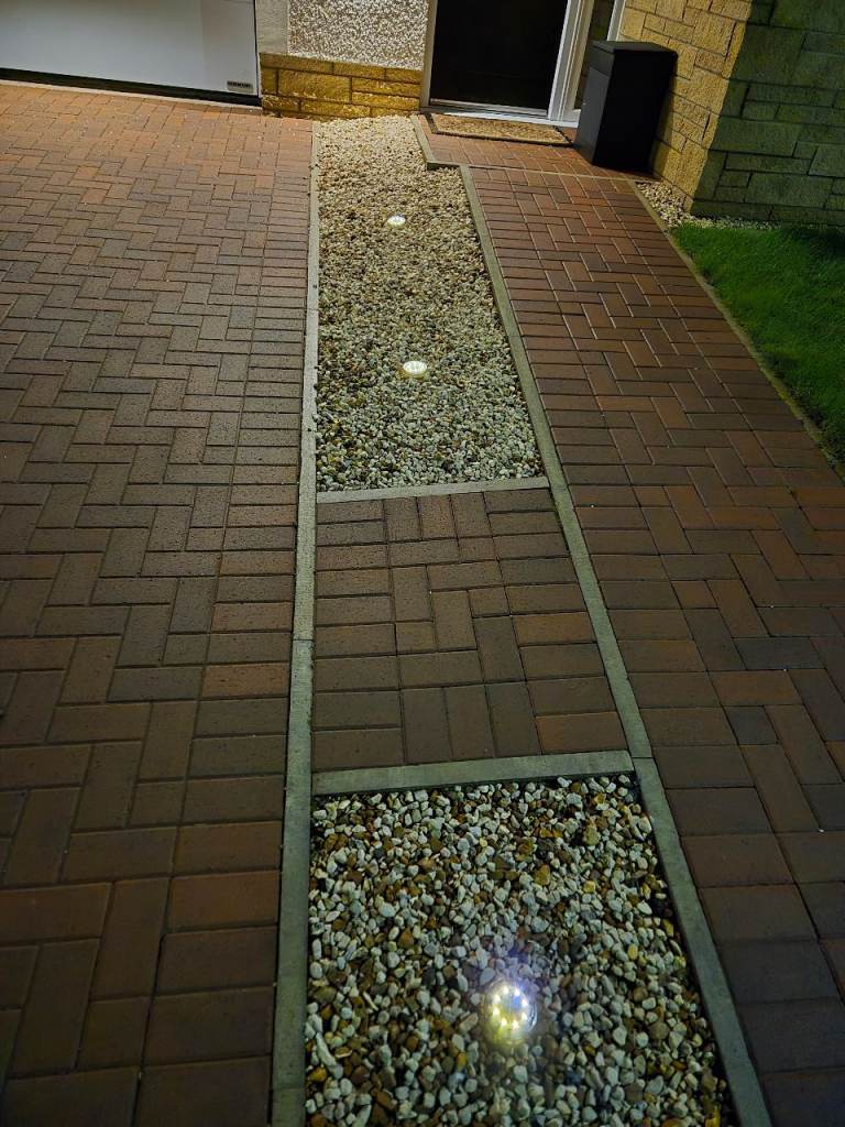 FIFlying Solar Lights Outdoor Garden 10 Pack Warm White LED Stone Design IP65 Waterproof