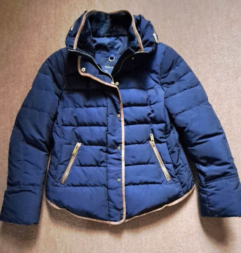 Womens Zara down padded jacket 